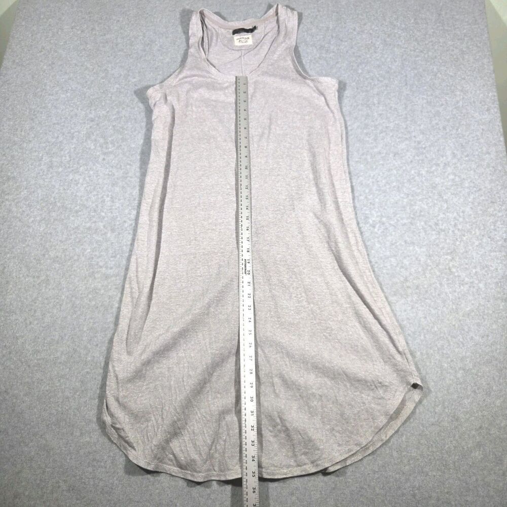 prAna Womens Medium Gray Stripe Racerback High Low Shift Tank Dress Size M